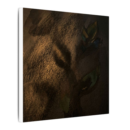 Candlelight Shadow Play Canvas Art - Dark Japandi Ma
