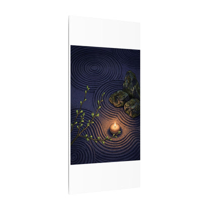 Mono No Aware Rock Garden Canvas Art - Zen Ukiyo E Inspired