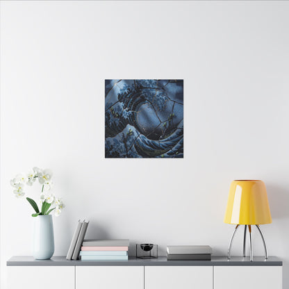 Ocean Wave Spring Canvas Art | Kintsugi Artful Design