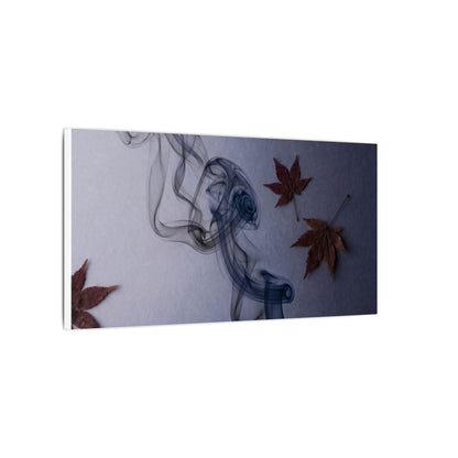 Dark Japandi Incense Smoke in Dawn | Moody Minimal Canvas Art