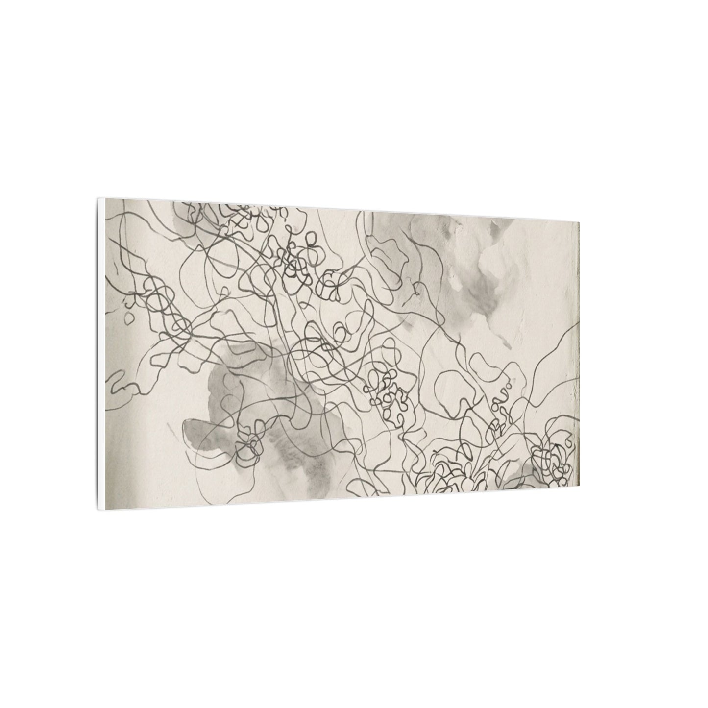Shadow Play Spring Canvas Art | Dark Japandi Sophisticated Design