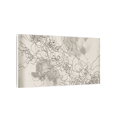 Shadow Play Spring Canvas Art | Dark Japandi Sophisticated Design