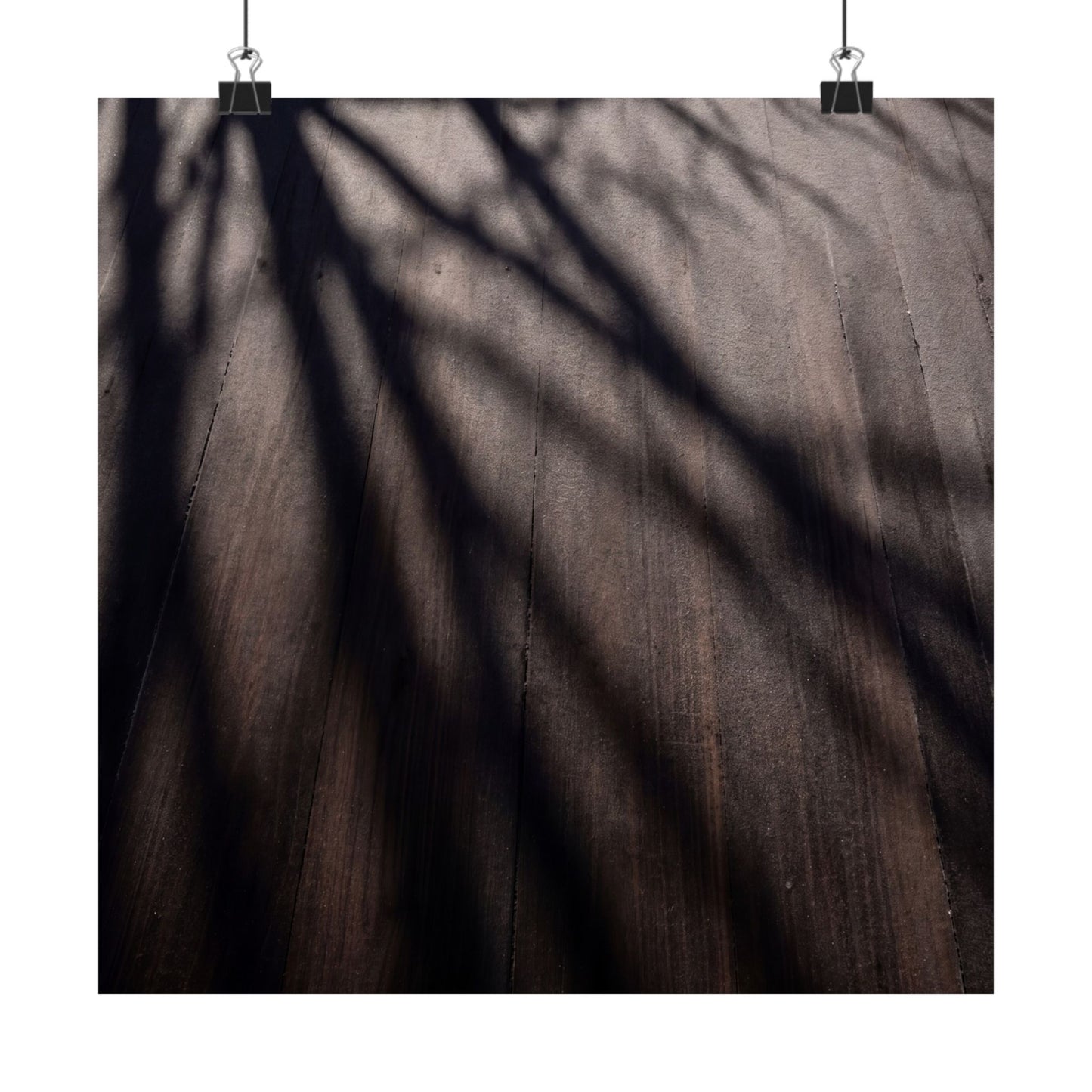 Ma Shadow Play Wall Art Print - Dark Japandi Moody Minimal