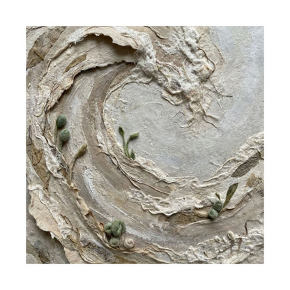 Ocean Wave Spring Wall Art Print | Japandi Earthy Design