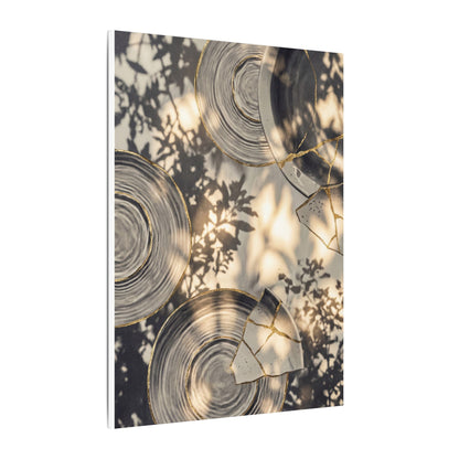 Healing Water Ripple Canvas Art - Gold Vein Kintsugi