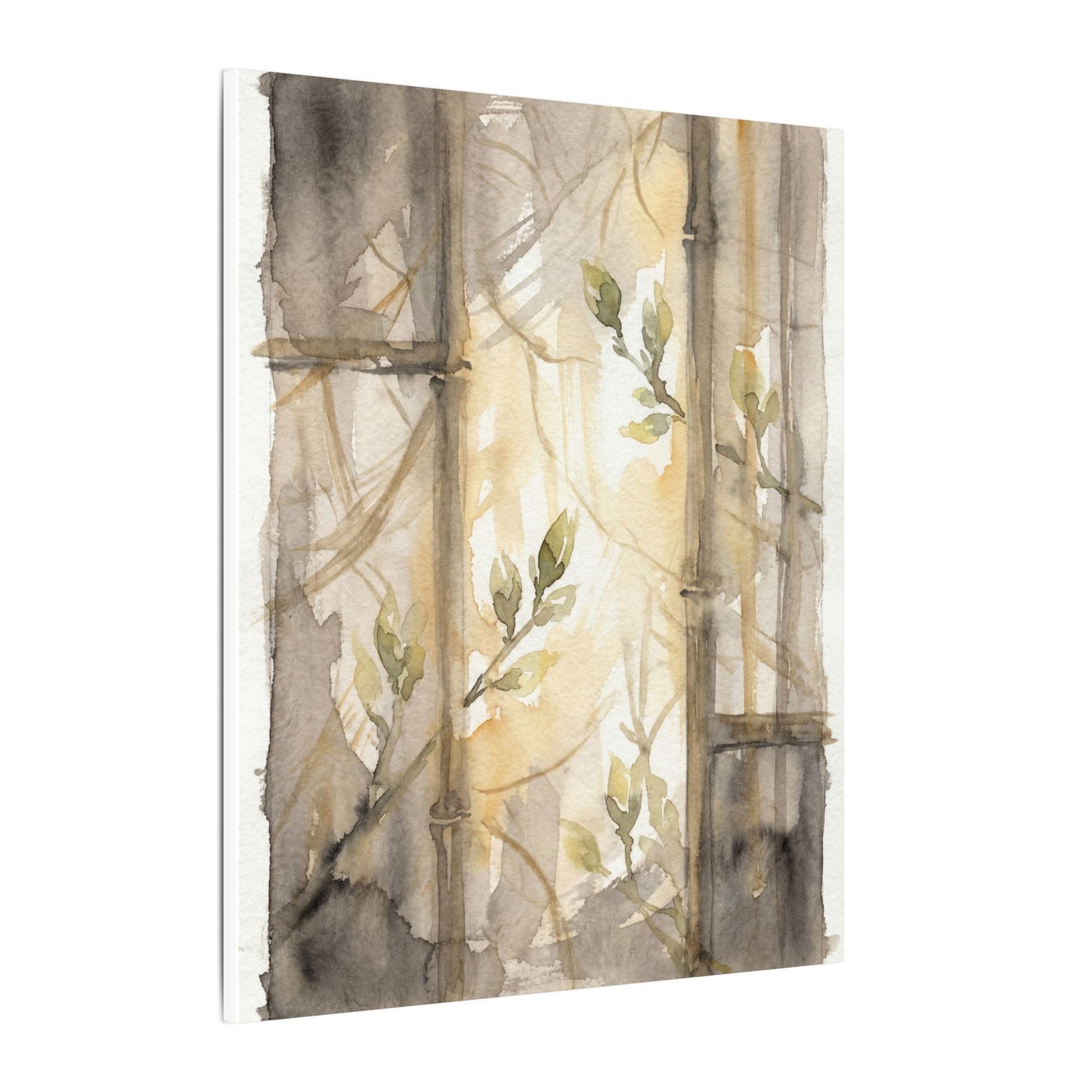 Shoji Screen Spring Canvas Art | Japandi Cozy Design