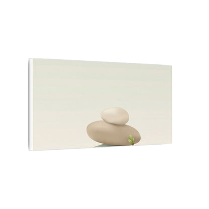 Dawn River Stones Canvas Art - Japandi Fukinsei