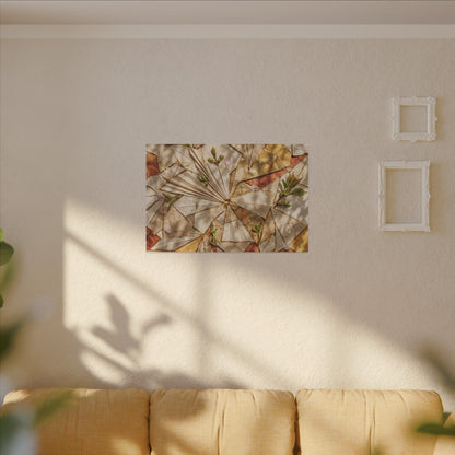 Resilient Paper Fold Canvas Art - Gold Repair Kintsugi