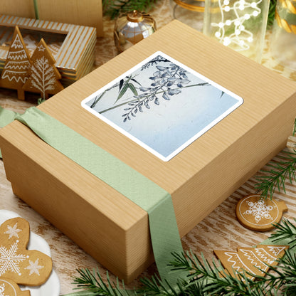 Winter Wisteria Ukiyo E Inspired Sticker | Tranquil Decor