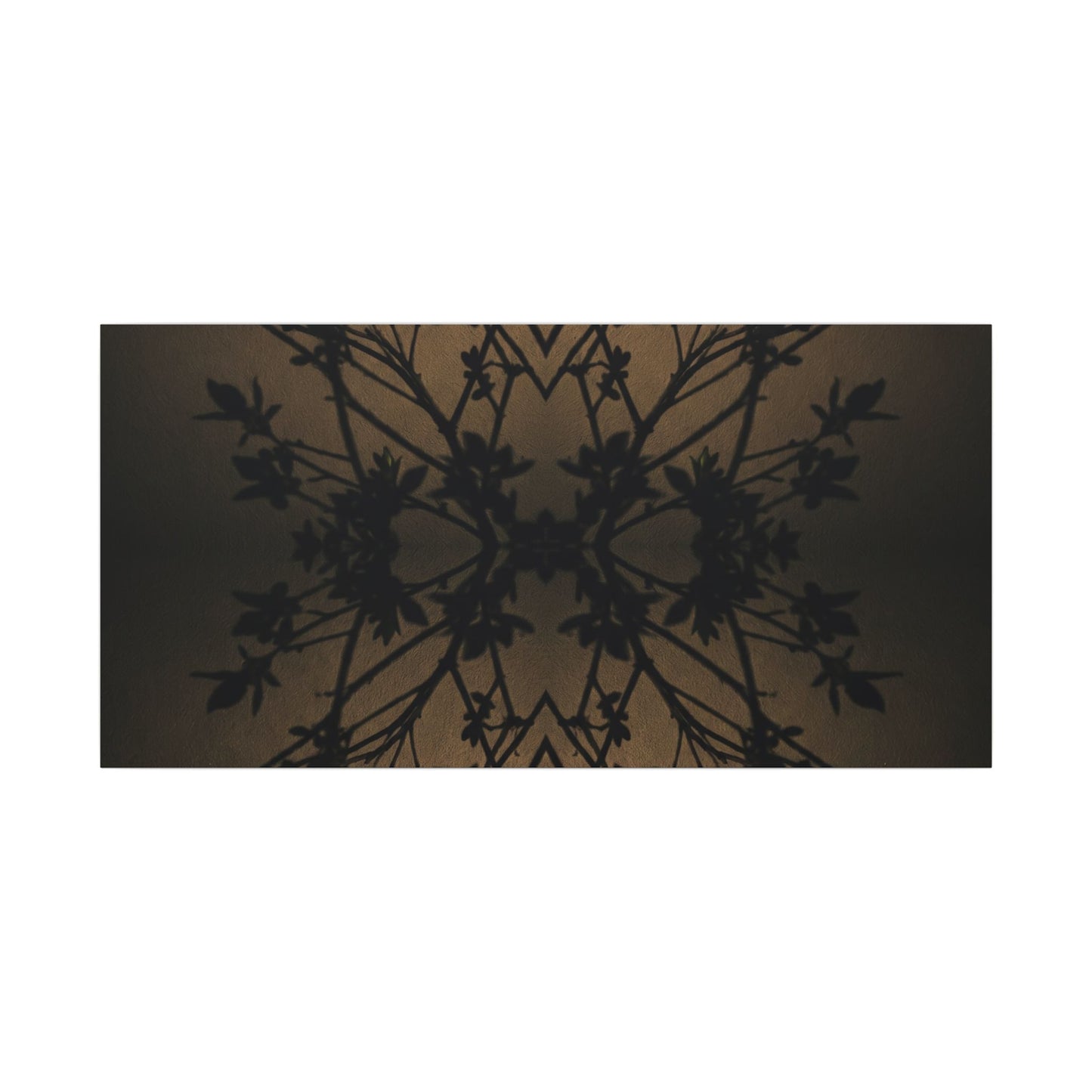 Golden Hour Shadow Play Canvas Art - Dark Japandi Seijaku