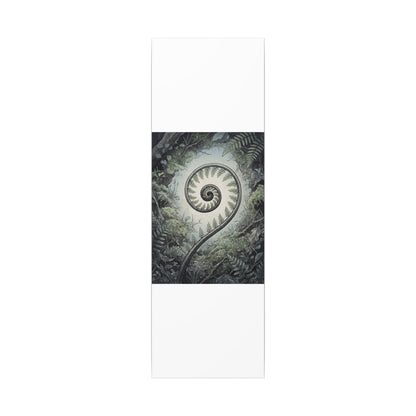 Zen Fern Unfurling in Dawn | Ukiyo E Inspired Canvas Art