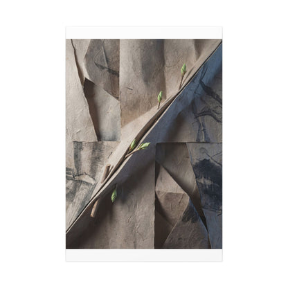 Paper Fold Canvas Art | Spring Japandi Japanese Pattern Art