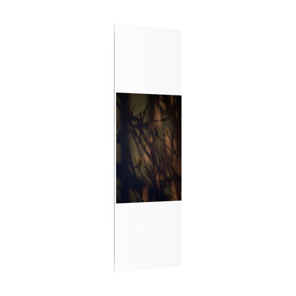 Candlelight Shadow Play Canvas Art - Dark Japandi Shibui