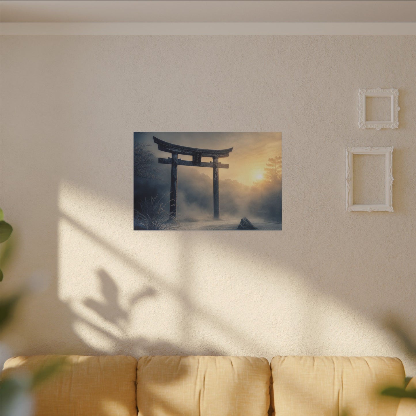 Zen Torii Gate in Golden Hour | Karesansui Canvas Art
