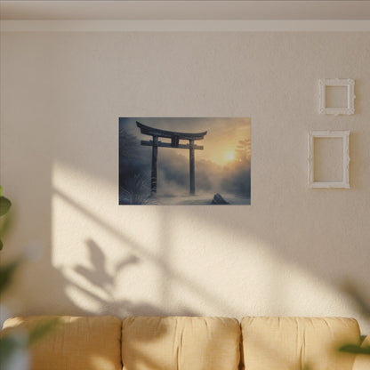 Zen Torii Gate in Golden Hour | Karesansui Canvas Art