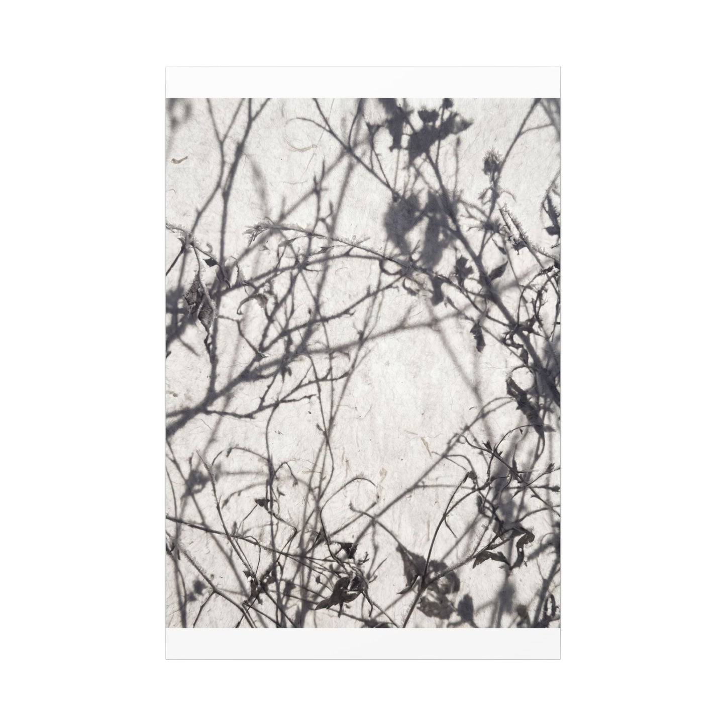 Winter Shadow Play Japanese Pattern Canvas Art | Elegant Decor