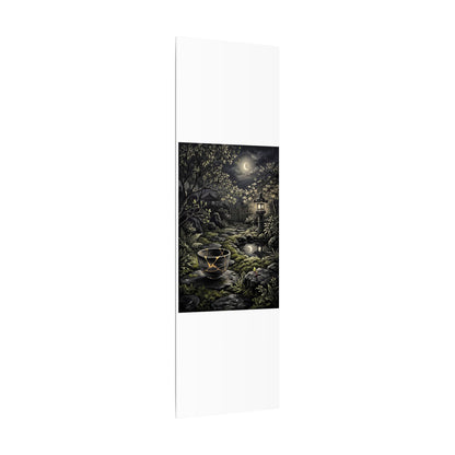 Kintsugi Moonlit Garden in Dappled | Gold Repair Canvas Art