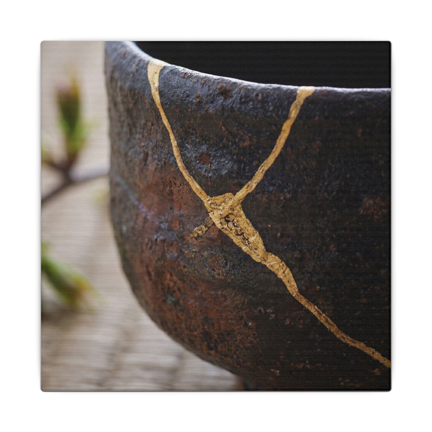 Dawn Tea Ceremony Canvas Art - Kintsugi Mono No Aware