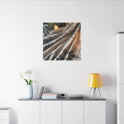 Fukinsei Silk Drape Canvas Art - Japandi Japanese Pattern
