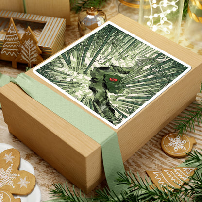 Bamboo Grove Sticker | Spring Zen Ukiyo E Inspired Art
