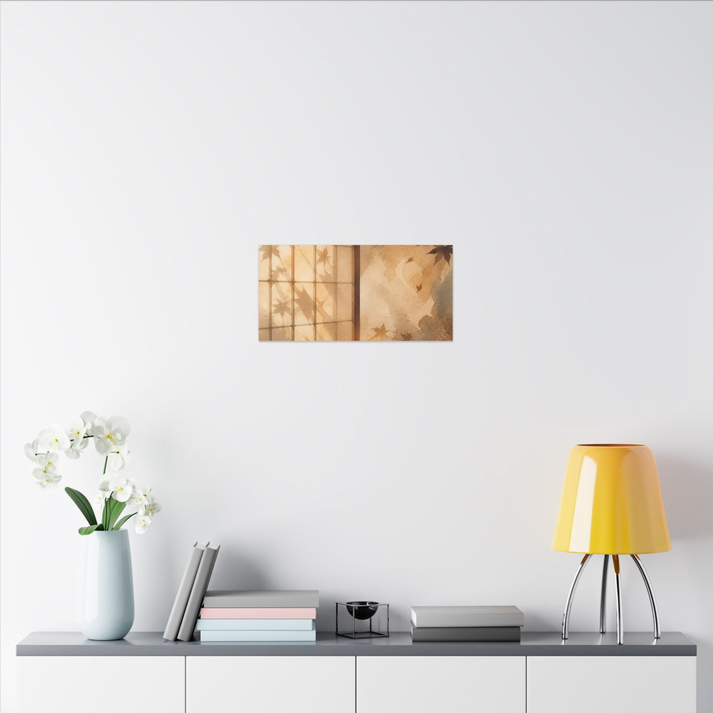 Candlelight Shoji Screen Canvas Art - Japandi Ma