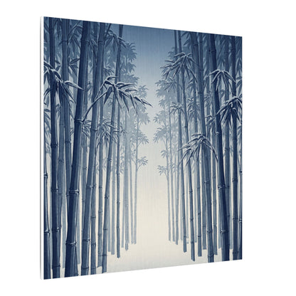 Bamboo Grove Canvas Art | Winter Zen Ukiyo E Inspired Art