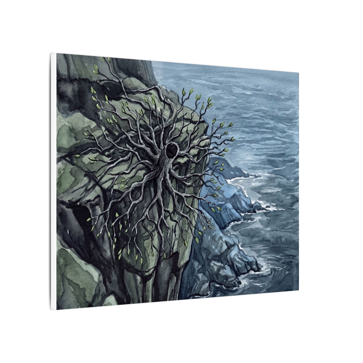 Pine Tree Spring Canvas Art | Japandi Neutral Design
