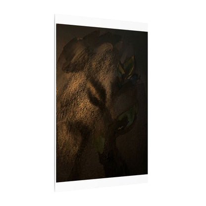 Candlelight Shadow Play Canvas Art - Dark Japandi Ma