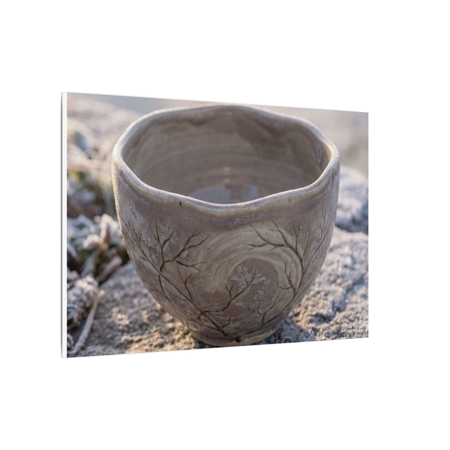Seijaku Ceramic Bowl Canvas Art - Japandi Japanese Pattern