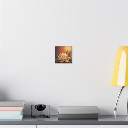 Fukinsei Dried Flowers Canvas Art - Japandi Texture
