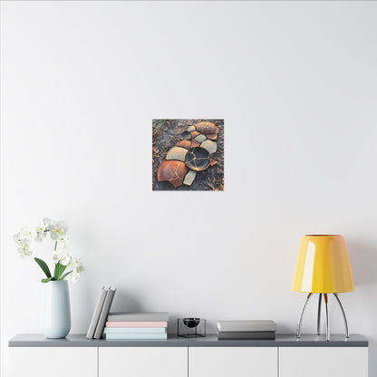 Winter Broken Pottery Gold Vein Canvas Art | Beautiful Decor