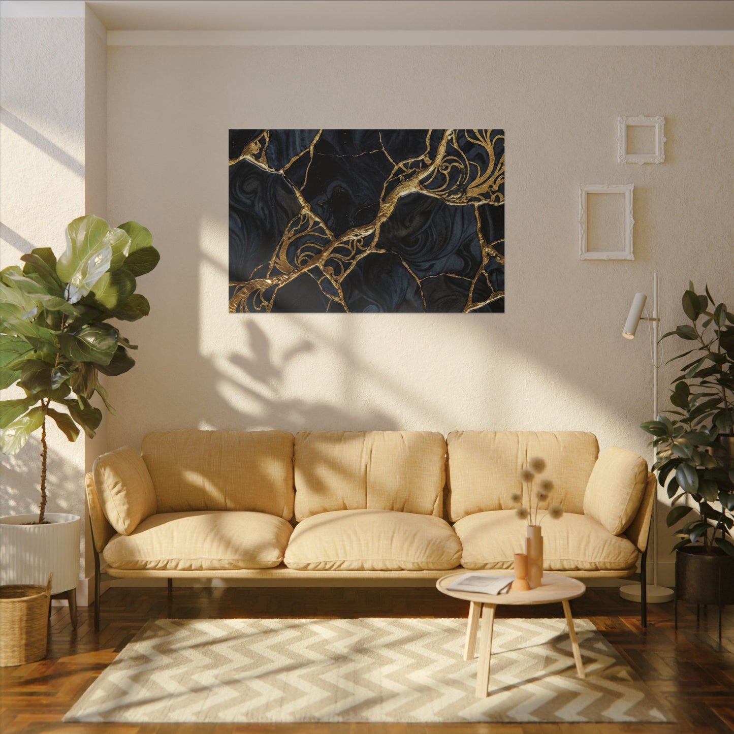 Kintsugi Gold Vein Canvas Art