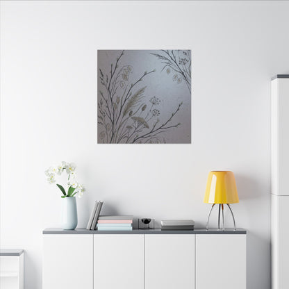 Spring Dried Flowers Japanese Pattern Canvas Art | Cozy Decor