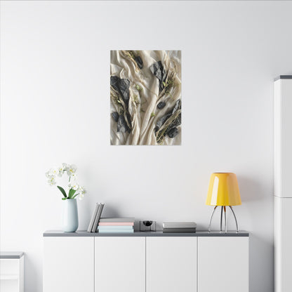 Spring Silk Drape Texture Canvas Art | Warm Decor