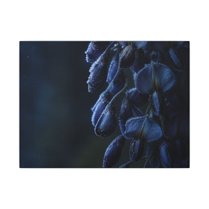 Winter Wisteria Shadow Zen Canvas Art | Atmospheric Decor