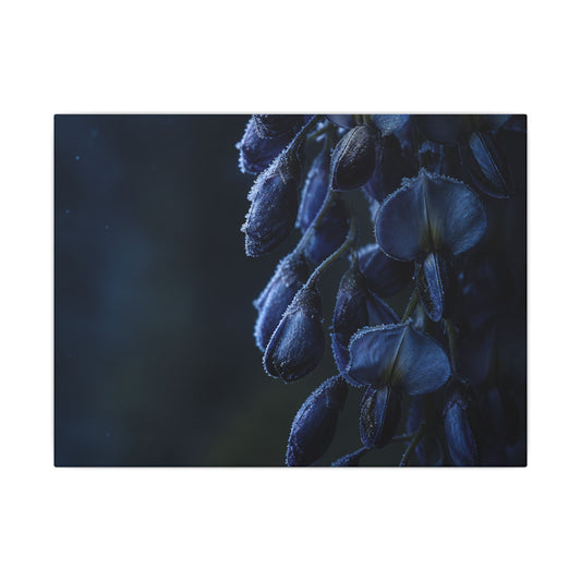Winter Wisteria Shadow Zen Canvas Art | Atmospheric Decor