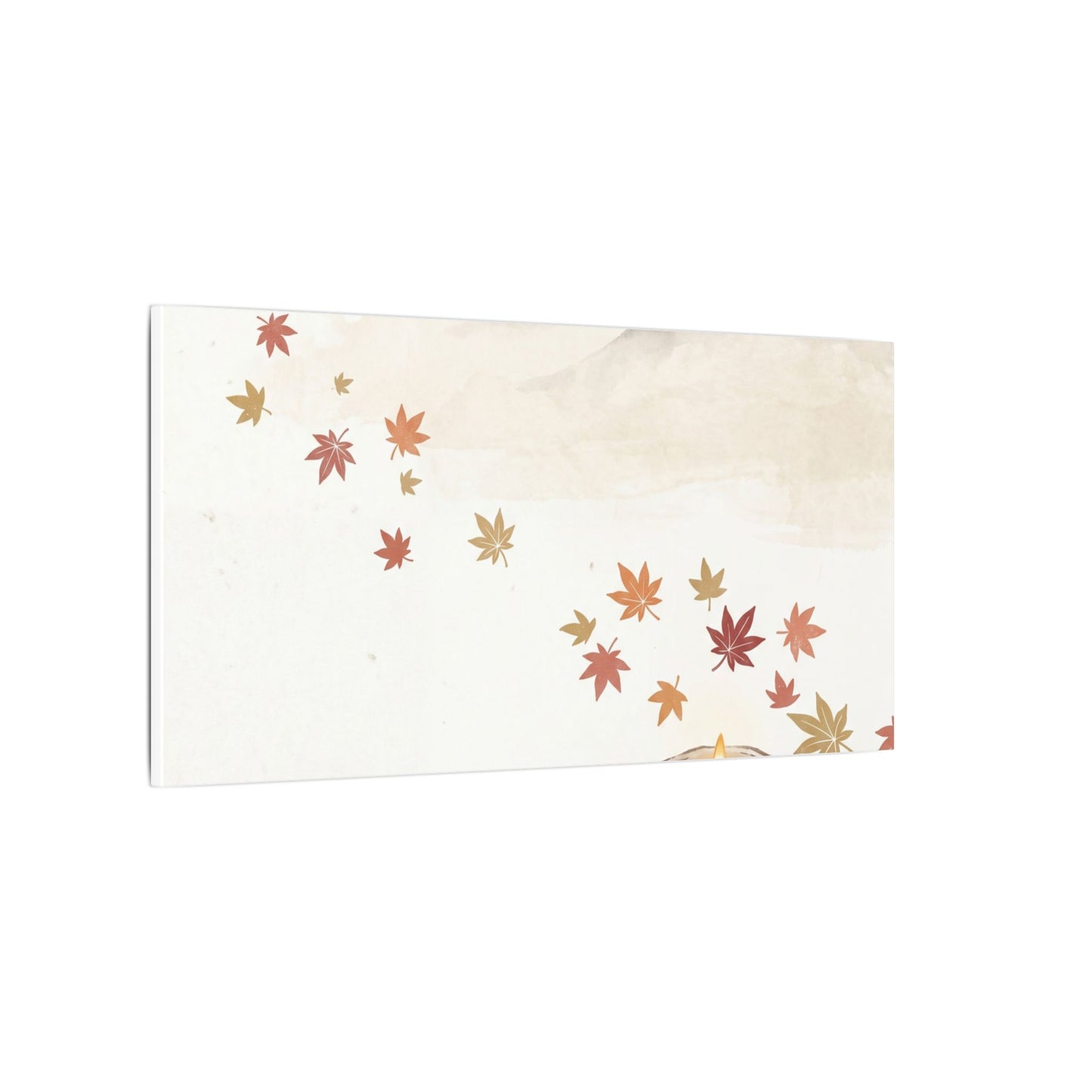 Earthy Mountain Mist Canvas Art - Japanese Pattern Japandi