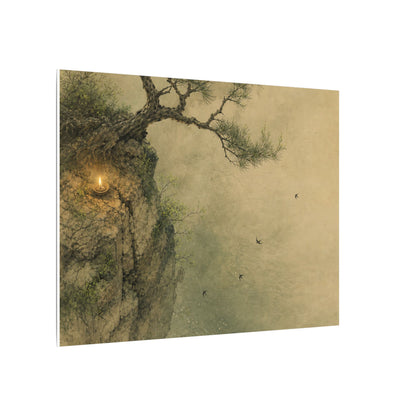Spring Pine Tree Minimal Line Canvas Art | Earthy Decor
