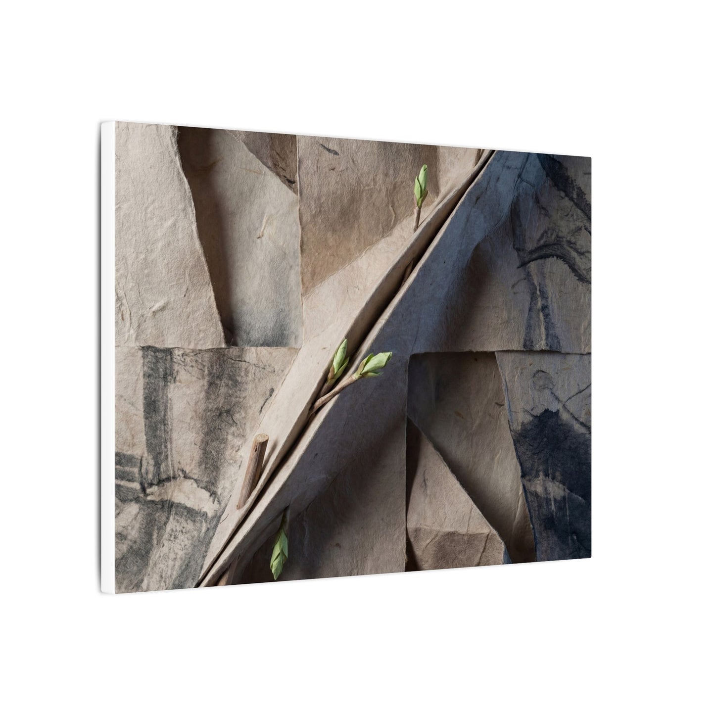 Paper Fold Canvas Art | Spring Japandi Japanese Pattern Art