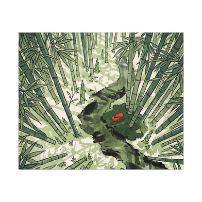 Peaceful Bamboo Grove Canvas Art - Ukiyo E Inspired Zen