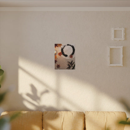 Tranquil Rock Garden Canvas Art - Enso Zen