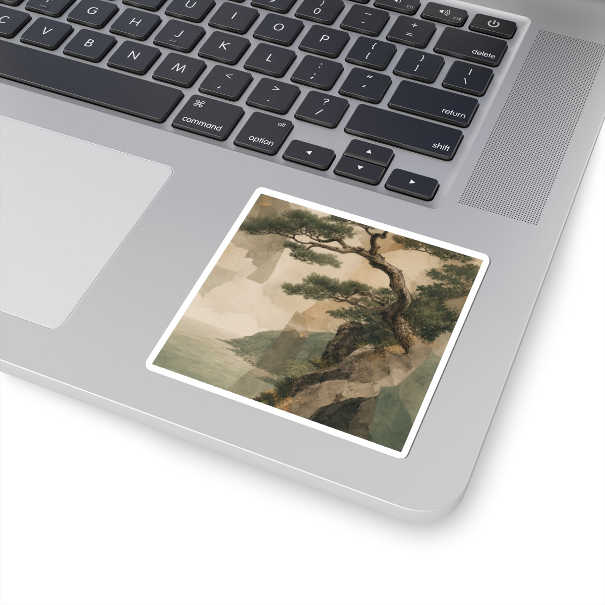 Pine Tree Summer Sticker | Japandi Cozy Design