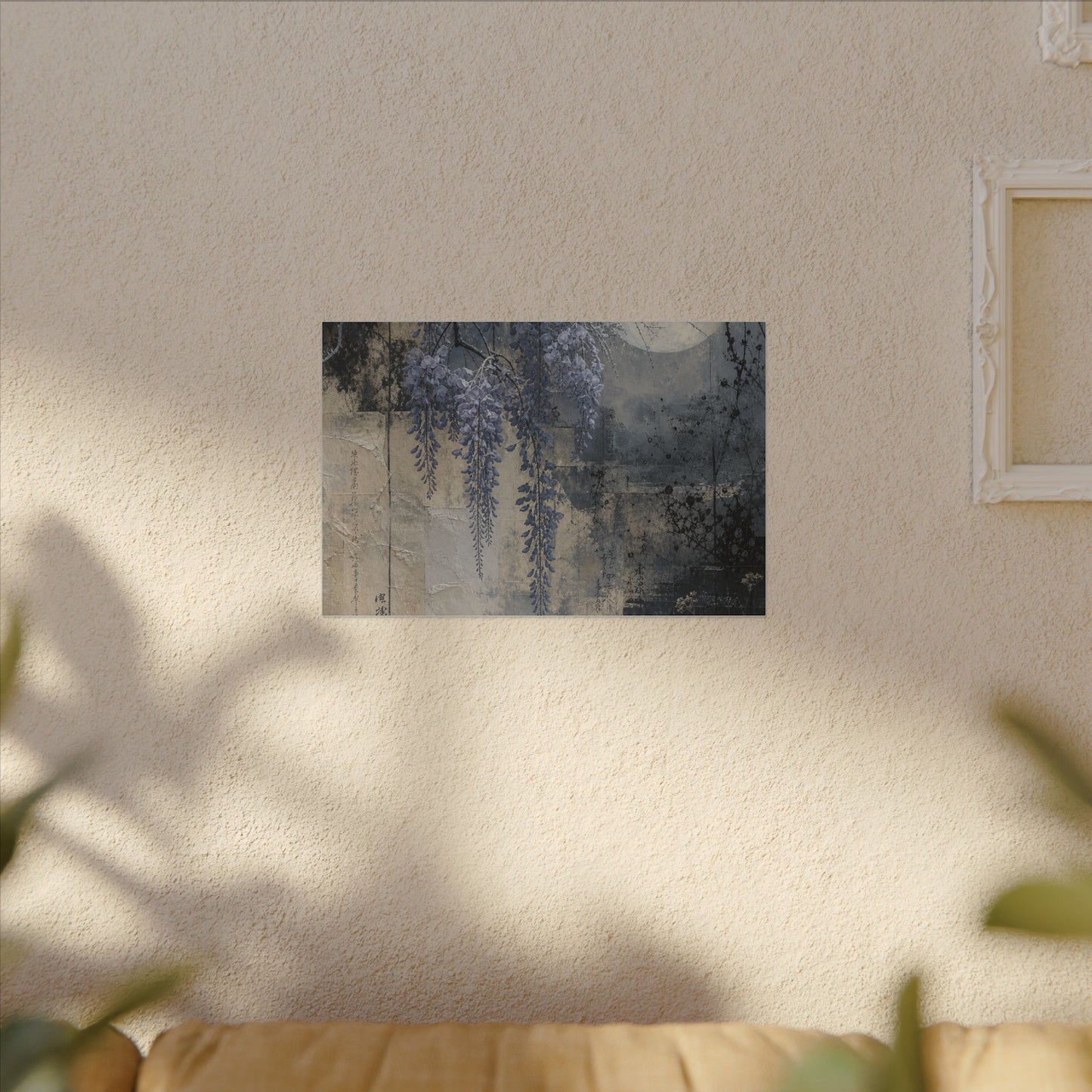 Winter Wisteria Texture Canvas Art | Elegant Decor