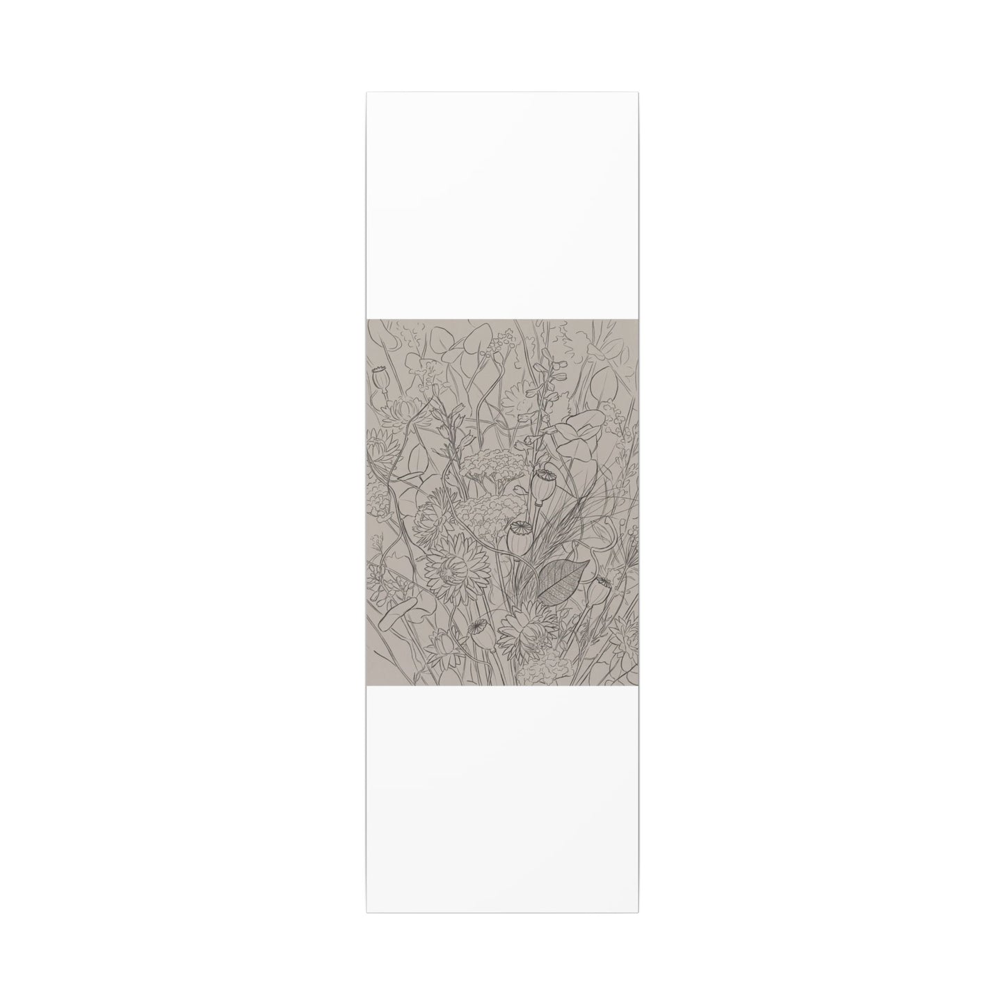 Summer Dried Flowers Minimal Line Canvas Art | Elegant Decor