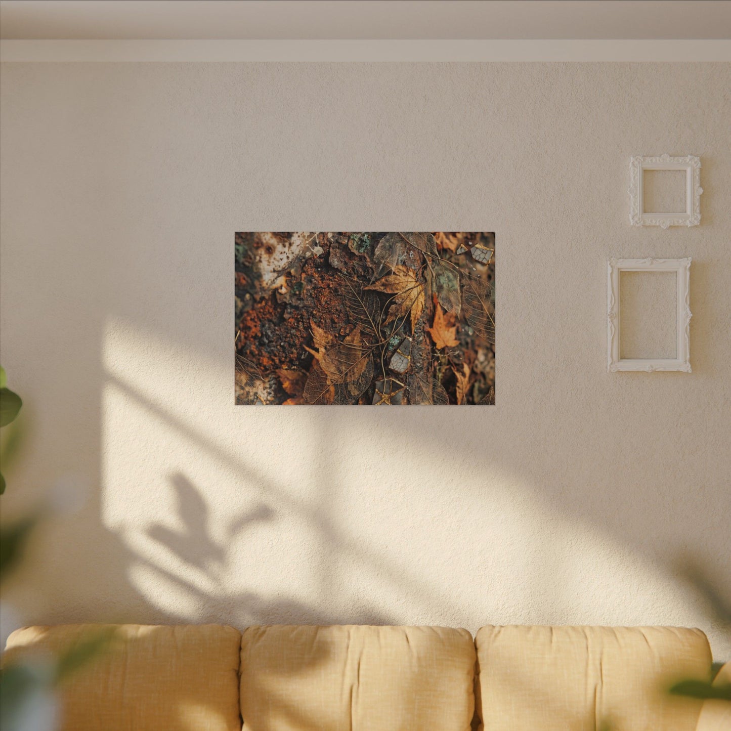 Rust Patina Canvas Art | Autumn Japandi Texture Art