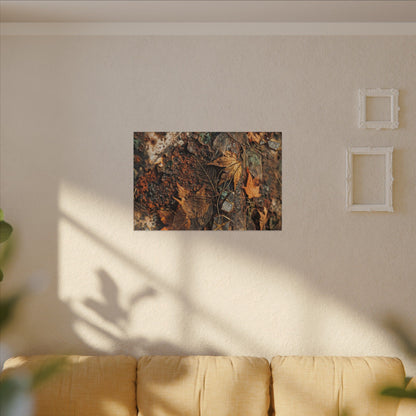 Rust Patina Canvas Art | Autumn Japandi Texture Art