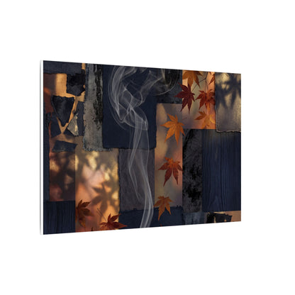 Autumn Incense Smoke Dark Texture Canvas Art | Sophisticated Decor