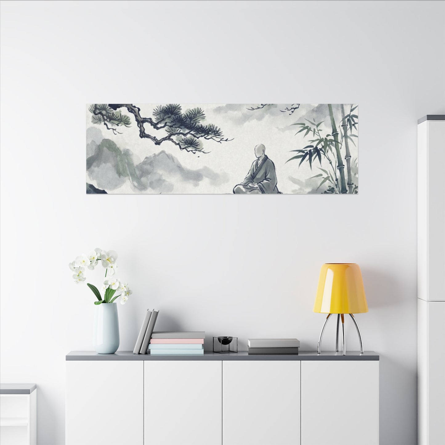 Zen Sumi-e Canvas Art