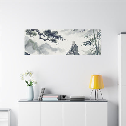 Zen Sumi-e Canvas Art