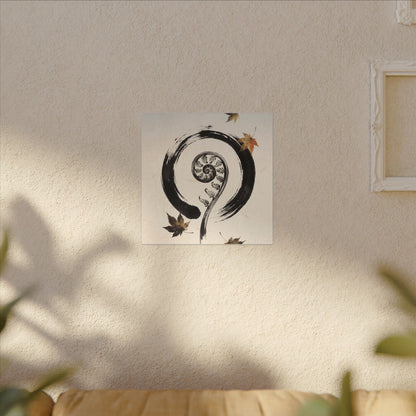 Fern Unfurling Autumn Canvas Art | Zen Peaceful Design
